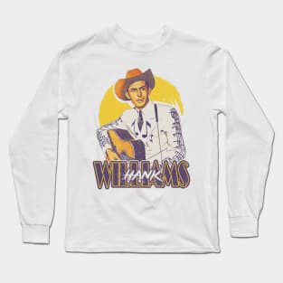 Hank Williams / Retro Style Long Sleeve T-Shirt
